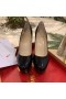 Christian Louboutin Dirditta 130mm Pumpen Patent Leder Schwarz CL-Schuhe