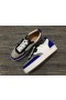 Christian Louboutin Happyrui Sneakers Veau Velours und Leder, Weiß, Blau