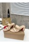 Christian Louboutin Inflama Sab Maultiere 85mm Nappa Leder Beige