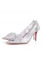 Christian Louboutin Gelee Strass 80mm Pumpen Pvc Schillernden Nappa-Leder Und Stras CL-Schuhe