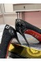 Christian Louboutin Kate Perforierte Spitze Zehe Leder-85MM Pumps Schwarz CL-Schuhe