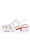 Christian Louboutin Meduzz Sandalen Rindsleder Weiß Christian Louboutin Schuhe