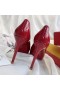 Christian Louboutin New Very Prive 120 Red Patent Plattform Peep Toe Heels CL-Schuhe