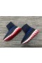 Christian Louboutin Sharky Socke Männer Turnschuhe Stricken Mesh Blau