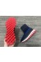 Christian Louboutin Sharky Socke Männer Turnschuhe Stricken Mesh Blau