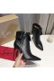 Christian Louboutin Damen Reißverschluss Ankle Boots 100mm Kalbsleder Schwarz