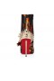 Christian Louboutin Womenphis Pic Beute 100 Mm-Niedrige Stiefel Kalb Leder Auf Feuer Rodeo
