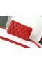 Saint Laurent Angie Chain Bag Red Diamond Lammfell Saint Laurent Taschen