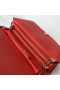 Saint Laurent Angie Chain Bag Red Diamond Lammfell Saint Laurent Taschen