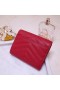 Saint Laurent Compact Tri-Fold Wallet Red Leather Saint Laurent Portemonnaies