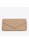 Saint Laurent Sade Puffer Envelope Clutch Beige Lammfell Saint Laurent Taschen