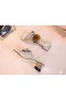 Jimmy Choo 45mm Folien Kalb-Leder Reißverschluss Tasche-Silber