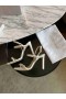 Jimmy Choo Meira 85 Weißes Leder Sandalen Kristall-Verzierung