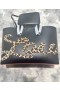 Christian Louboutin Cabata Tote Bag Pony-Haar-Muster-Rindsleder-Schwarz