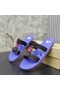 Christian Louboutin Surf Flache Sandalen Gummi Blau Christian Louboutin Schuhe