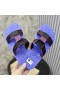 Christian Louboutin Surf Flache Sandalen Gummi Blau Christian Louboutin Schuhe