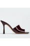 Bottega Veneta Stretch-Pantolette 90mm OXID Patent Leder, Bottega Veneta Mules