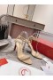 Christian Louboutin Condorapik Königin Sandalen 100mm Leder Nappa Nude