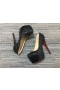 Christian Louboutin Daffodile Spikes-Plattform 160mm Patent Schwarz
