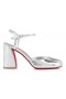 Christian Louboutin Jane Pumpe 85 Mm Pumpen Specchio-Leder-Silber