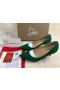 Christian Louboutin Kate Pumps Veau Velours Grün Christian Louboutin Schuhe