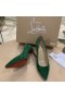 Christian Louboutin Kate Pumps Veau Velours Grün Christian Louboutin Schuhe
