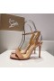 Christian Louboutin Loubigirl 100 mm Sandalen Patent Leder Nude Christian Louboutin