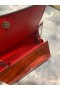 Christian Louboutin Paloma Clutch Metallic-Leder und Spikes-Red