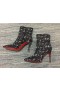 Christian Louboutin So Kate Booty Ankle Boots 100mm Toile Splash Multicolor