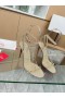 Christian Louboutin So Mir 105 mm Sandalen Leder Spikes Nude-CL-Schuhe