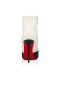 Christian Louboutin So Sommer Booty 100mm Kalb Leder Schwarz Weiß