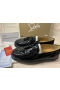 Christian Louboutin Quaste Faulenzer Patent Leder Schwarz CL-Schuhe