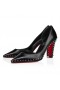 Christian Louboutin Vidura 85 Mm Pumpen Kalb Leder Schwarz Christian Louboutin Schuhe