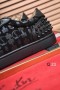 Christian Louboutin Vieira 2 Turnschuhe CL Monogramm Kalbsleder und Veau Velours Schwarz