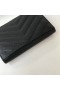 Saint Laurent Kleine Umschlag Brieftasche Leder Schwarz Saint Laurent Portemonnaies