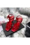 Saint Laurent Tribute High Heel Sandals Red Patent Leder Von Saint Laurent Sandalen