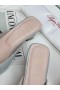 Roger Vivier Belle Vivier Metall Schnalle Maultiere Blau Patent Leder