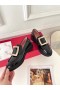 Roger Vivier Viv' Rangers Schuhe Schwarz Patent Leder