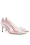 Sergio Rossi SR1-Pumpen, 75 mm White PVC