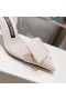Sergio Rossi SR1-Pumpen, 75 mm White PVC