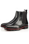 Christian Louboutin Boot Melone Flach Schwarz Kalb
