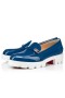 Christian Louboutin Lock Woody Flach Ludwig/bianco Patent