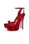 Christian Louboutin Plattformen Königin Alta 150 mm Loubi/lin Psy Loubi Patent Calf