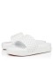 Christian Louboutin Pool Spaß Männer ' s Bianco/bianco Mat-Leder-Sandal