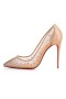 Christian Louboutin Pumps Follies Strass 100mm Version Light Silk Net