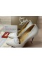Christian Louboutin Pumps Kate 100 mm Bianco Leder