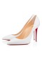 Christian Louboutin Pumps Kate 100 mm Bianco Leder