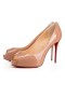 Christian Louboutin Pumps Neue Sehr Prive 100 mm Nude Patent Leder