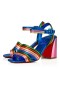 Christian Louboutin Sandale Manola 85 mm Vers Multi/lin Alize Leder