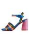 Christian Louboutin Sandale Manola 85 mm Vers Multi/lin Alize Leder